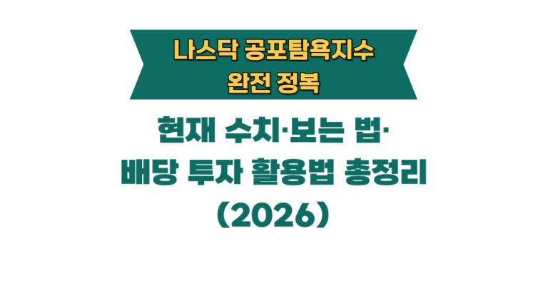 나스닥 공포탐욕지수