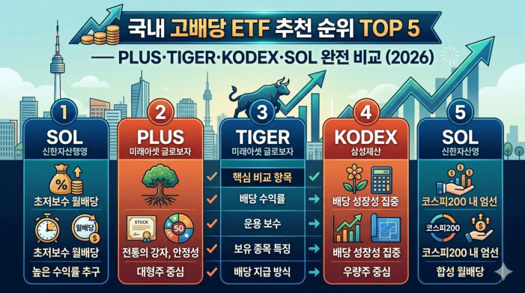 국내 고배당 etf 추천